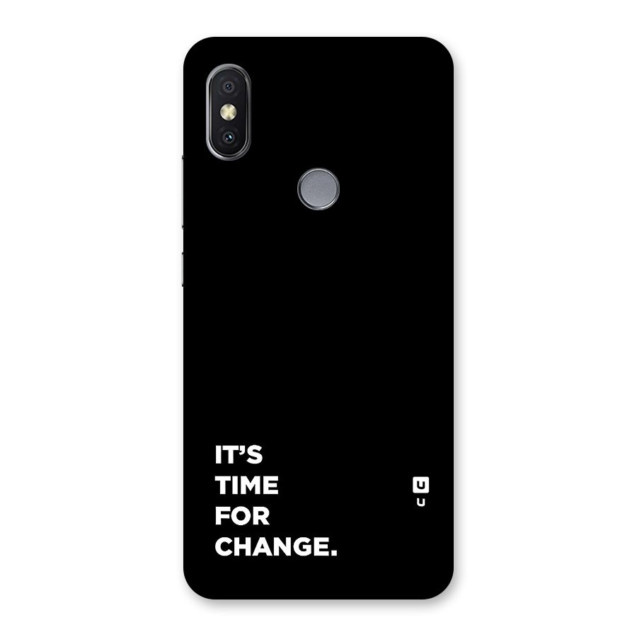 Its Time For Change Back Case for Redmi Y2