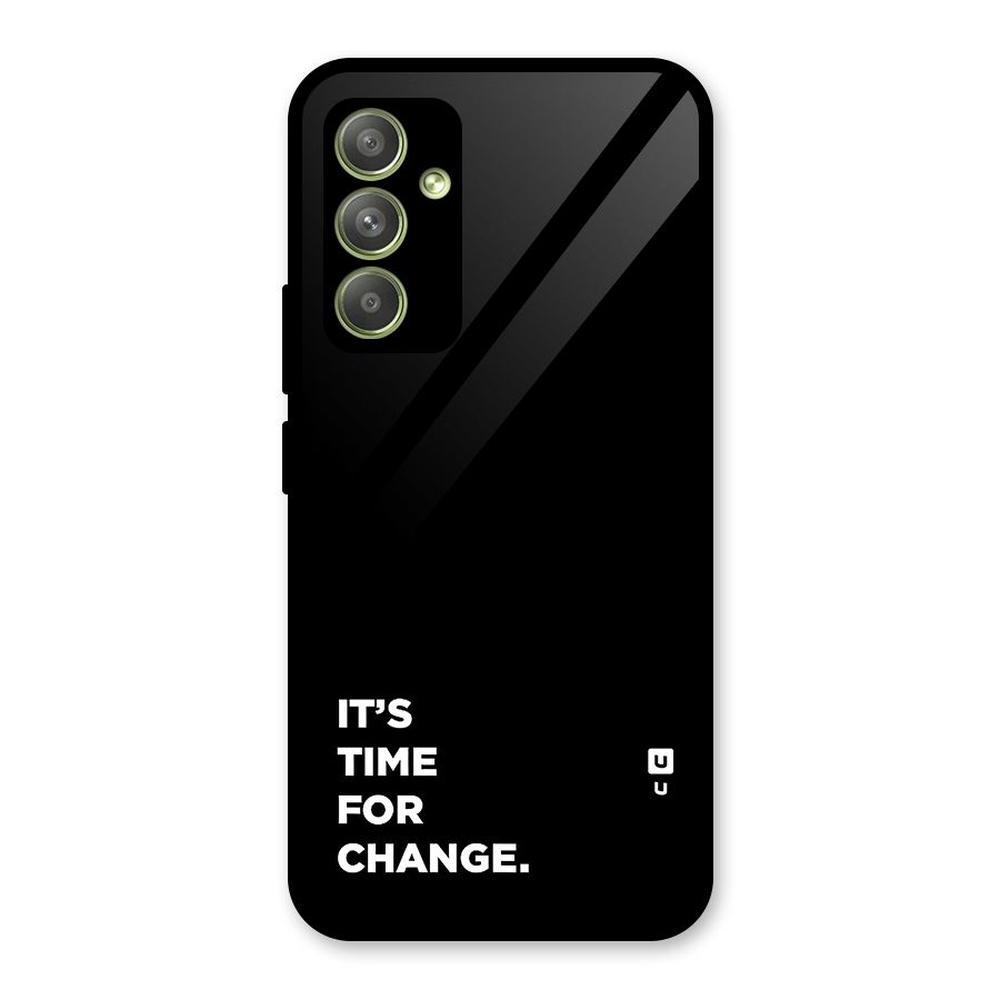Its Time For Change Glass Back Case for Galaxy A54