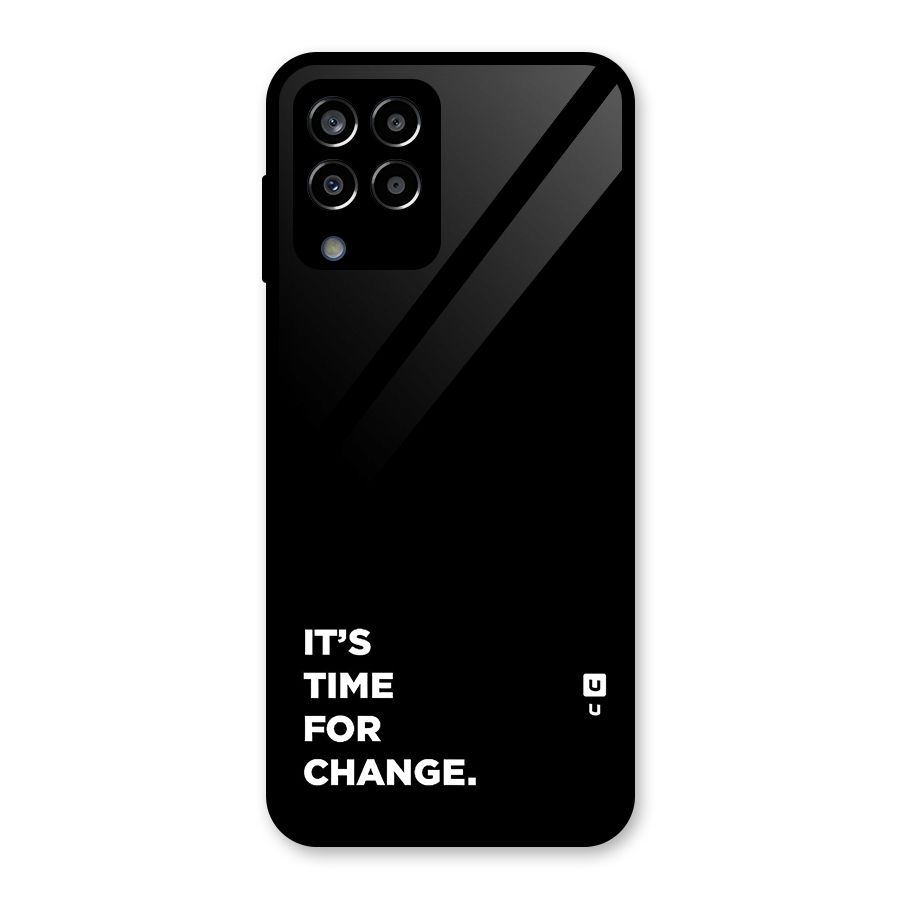 Its Time For Change Glass Back Case for Galaxy M33
