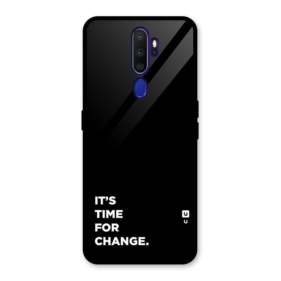Its Time For Change Glass Back Case for Oppo A9 (2020)