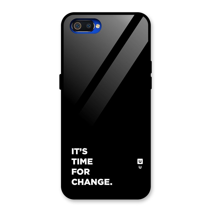 Its Time For Change Glass Back Case for Realme C2