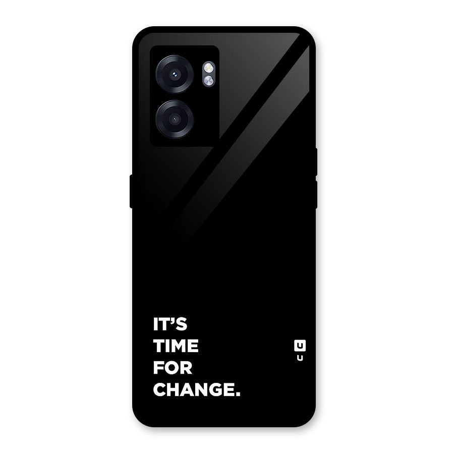 Its Time For Change Glass Back Case for Realme Narzo 50 5G