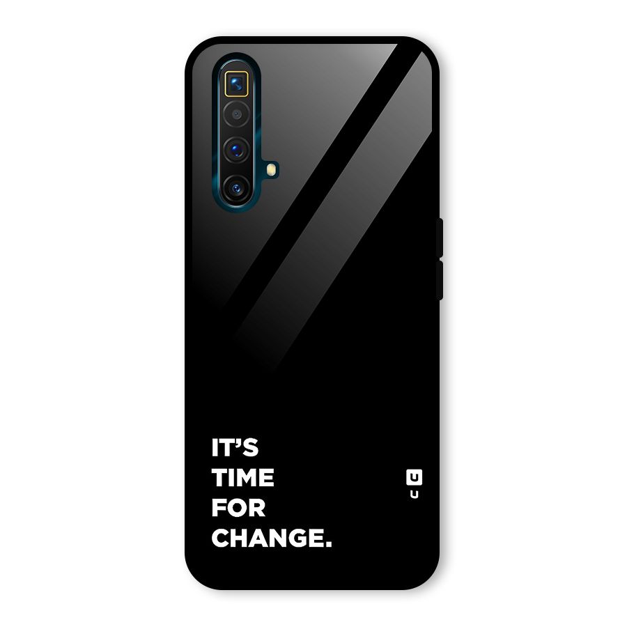 Its Time For Change Glass Back Case for Realme X3