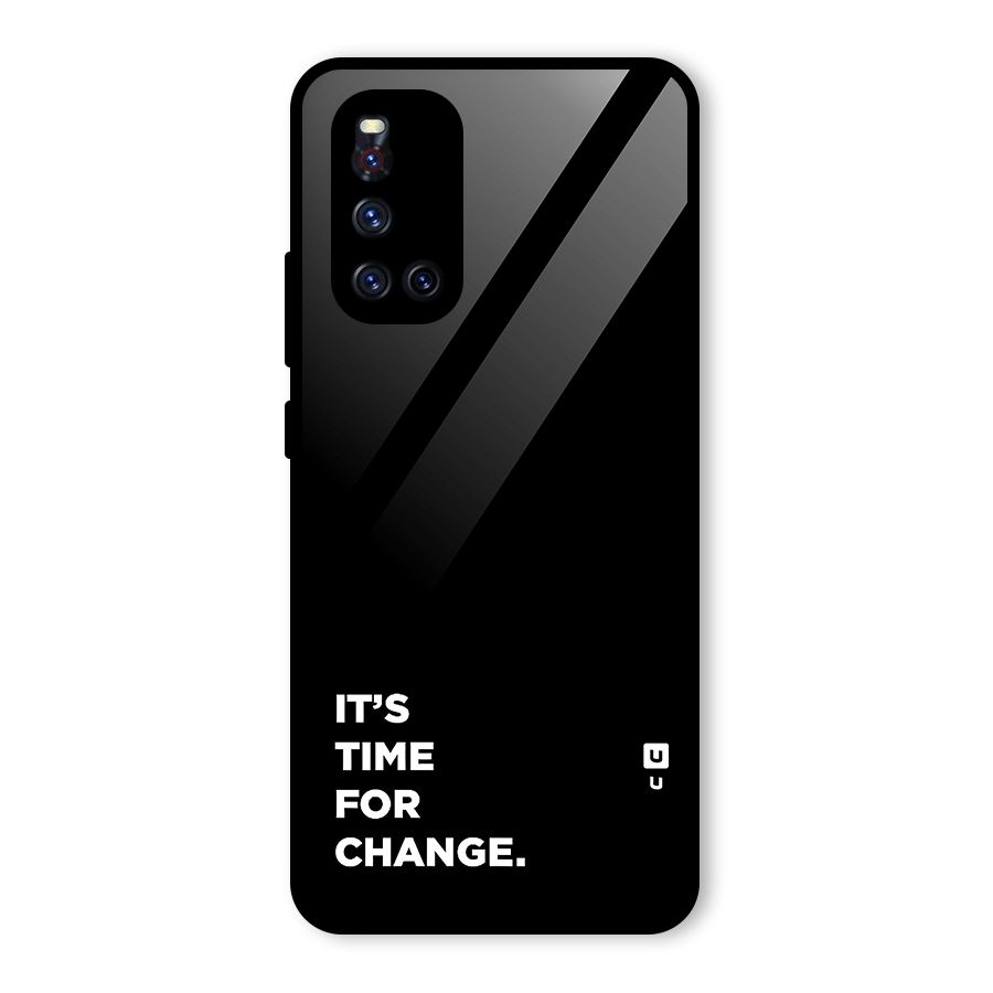 Its Time For Change Glass Back Case for Vivo V19