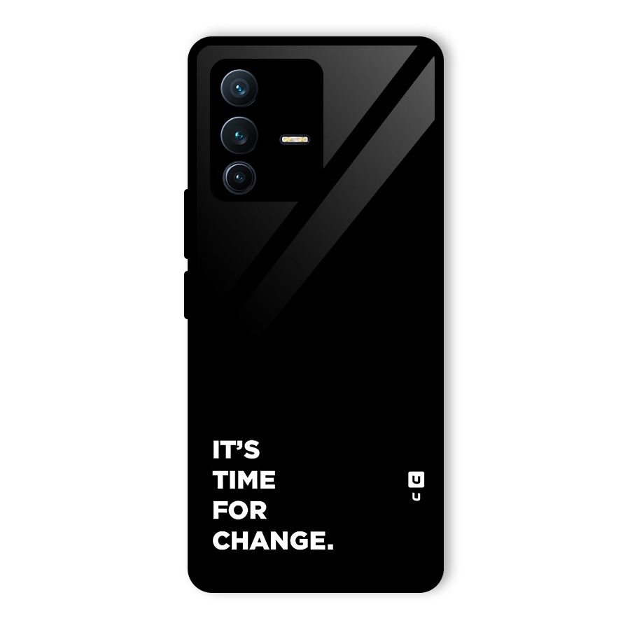 Its Time For Change Glass Back Case for Vivo V23 Pro