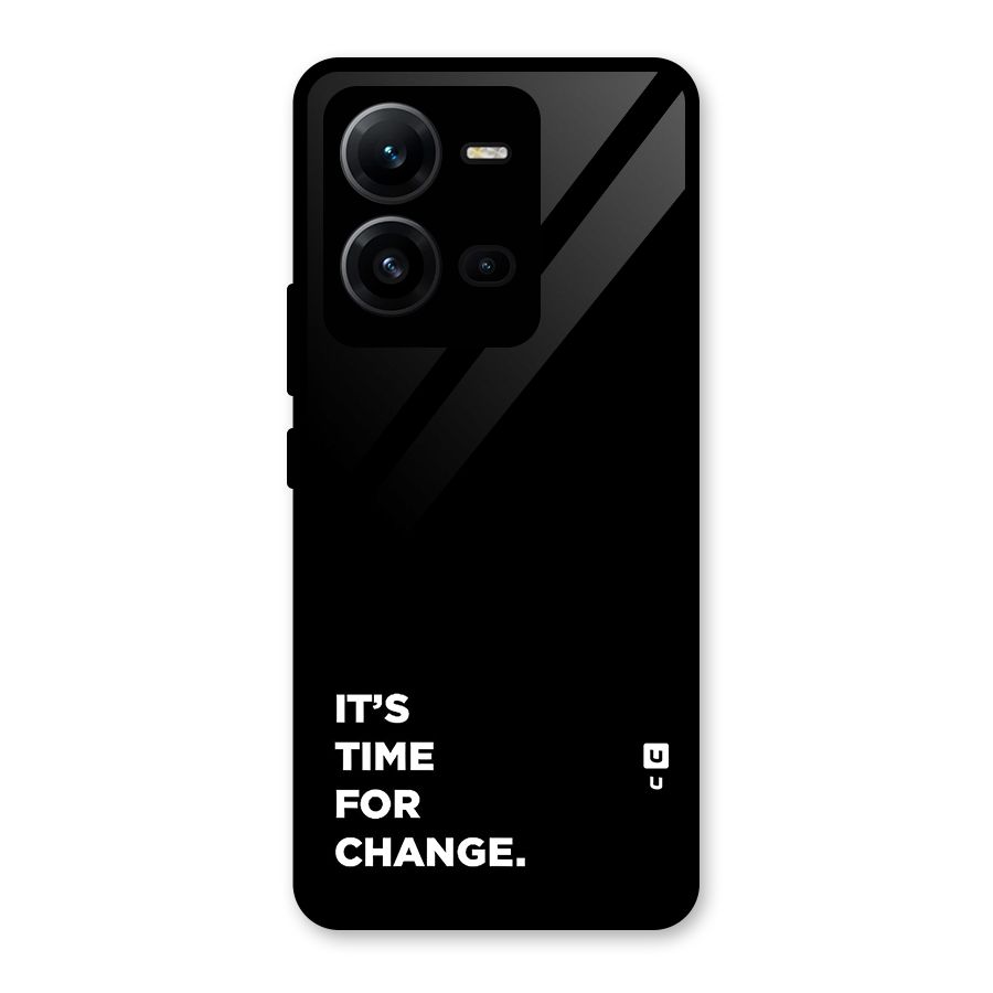 Its Time For Change Glass Back Case for Vivo V25