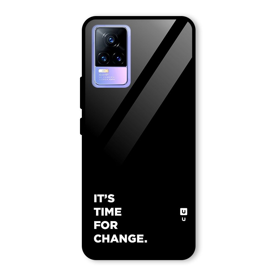 Its Time For Change Glass Back Case for Vivo Y73