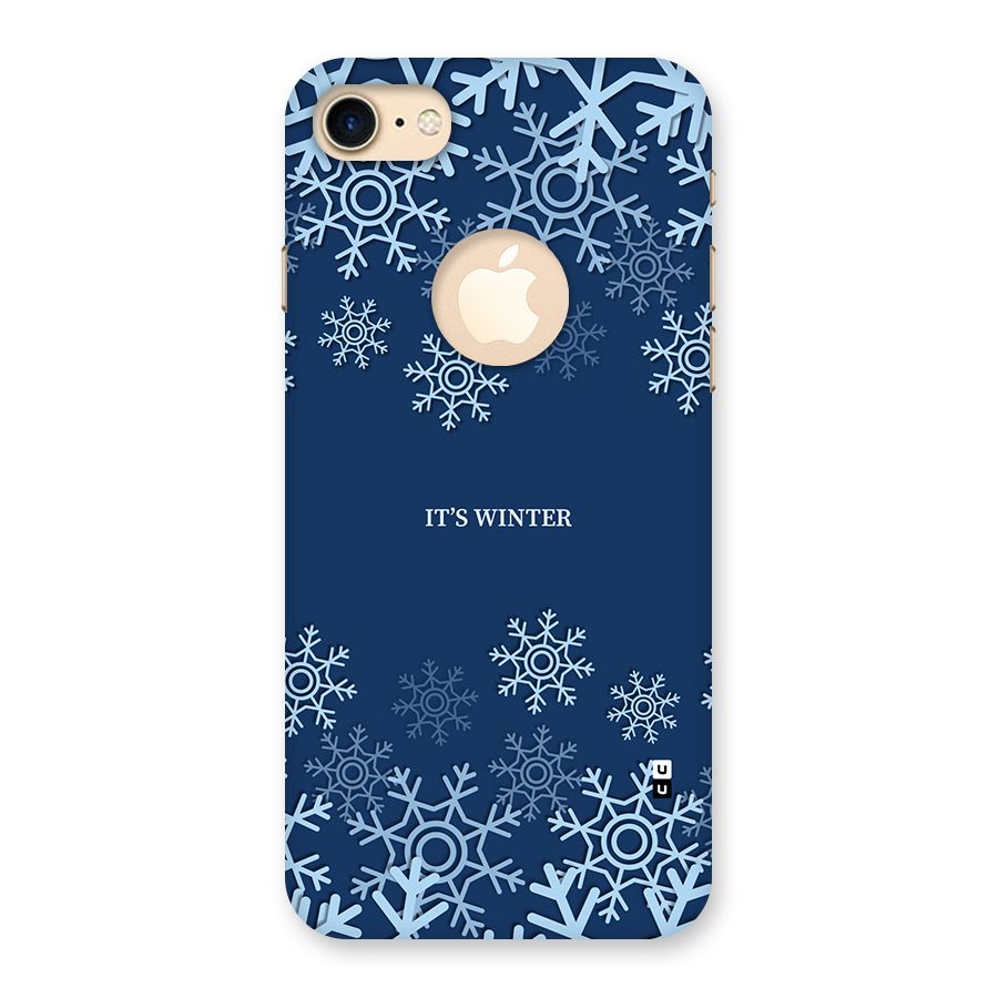 Its Winter Back Case for iPhone 8 Logo Cut