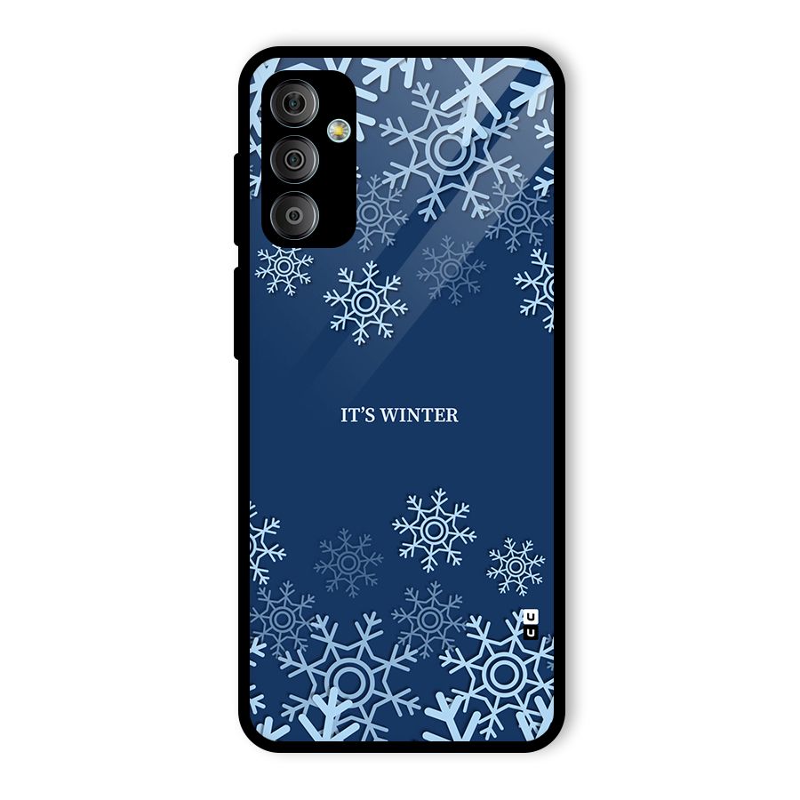Its Winter Glass Back Case for Galaxy F23