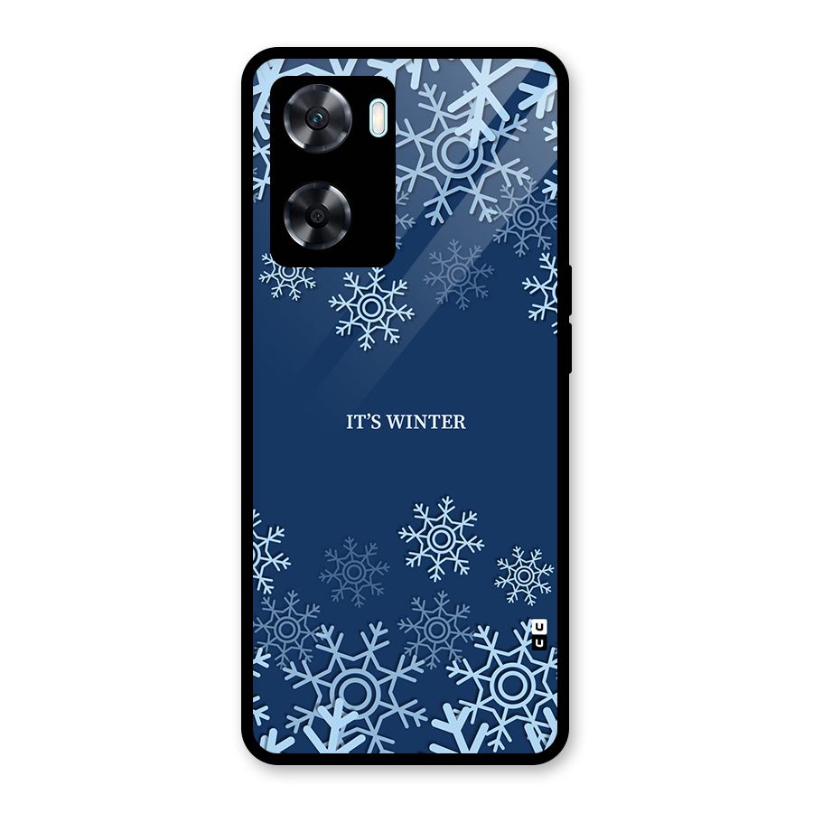 Its Winter Glass Back Case for Oppo A77s