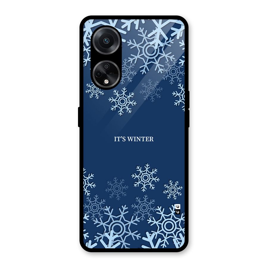 Its Winter Glass Back Case for Oppo F23