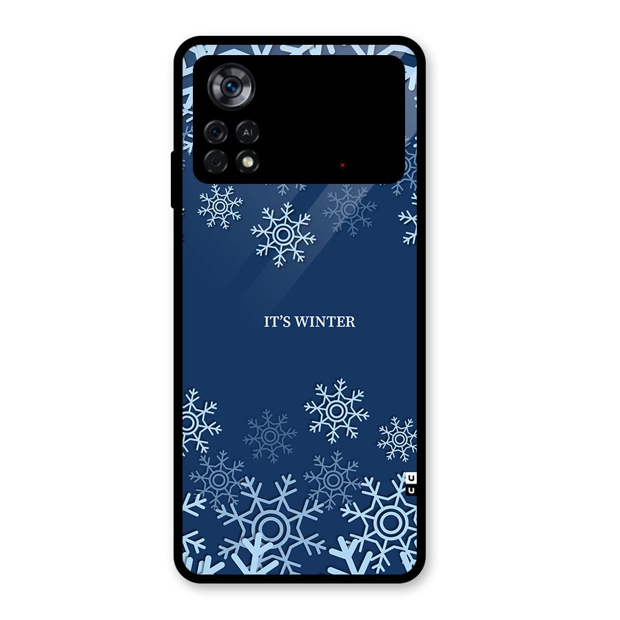 Its Winter Glass Back Case for Poco X4 Pro 5G
