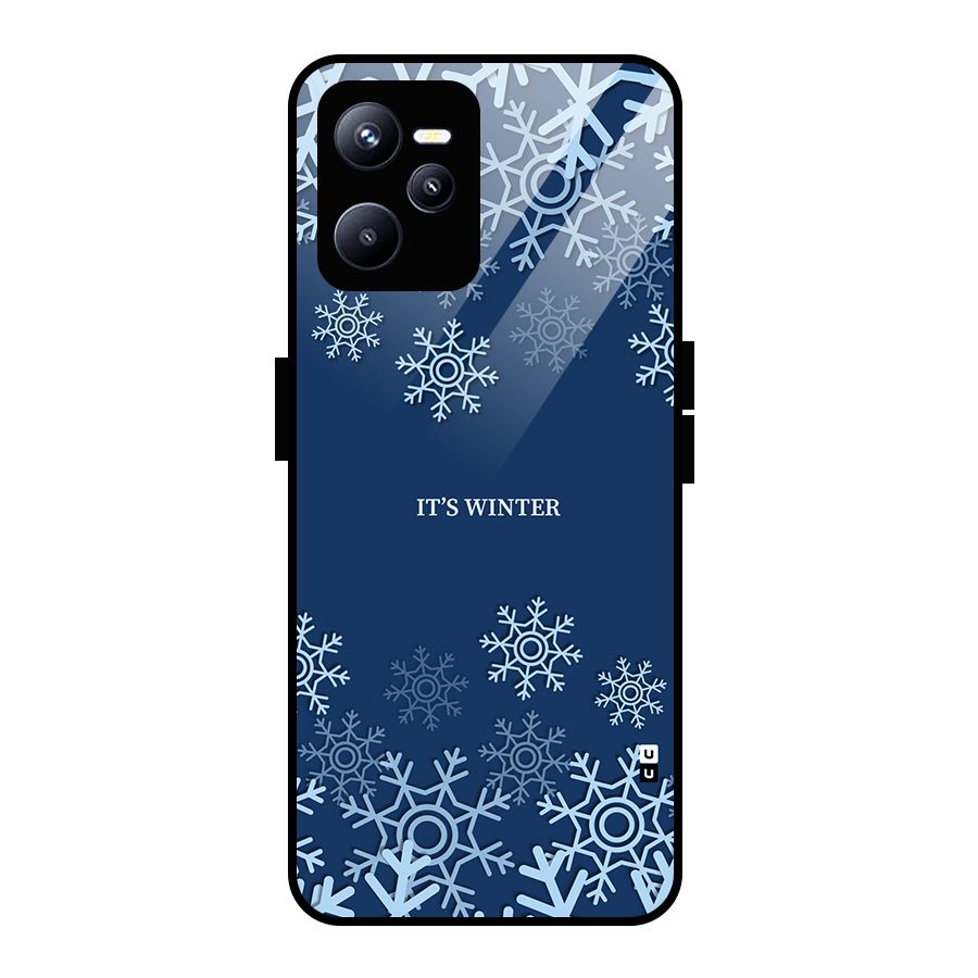 Its Winter Glass Back Case for Realme C35