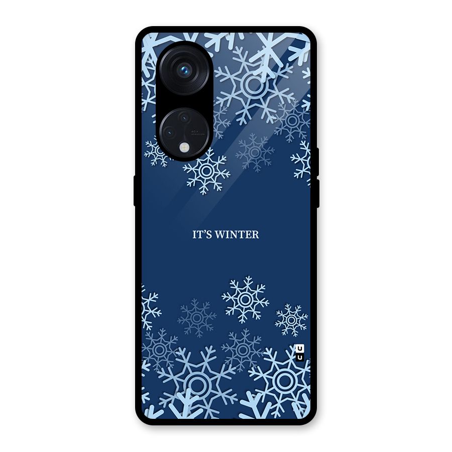 Its Winter Glass Back Case for Reno8 T 5G