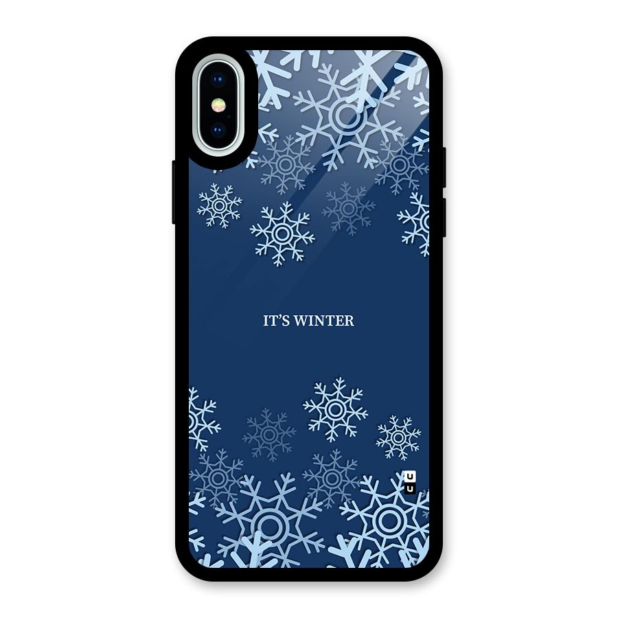 Its Winter Glass Back Case for iPhone XS