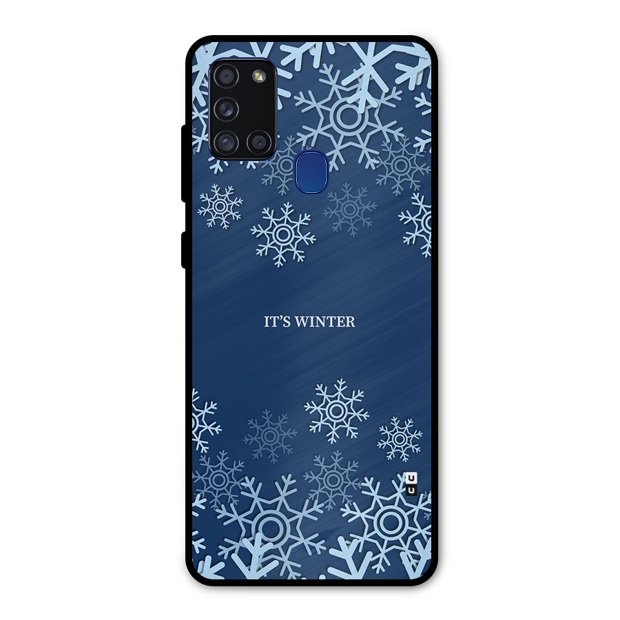 Its Winter Metal Back Case for Galaxy A21s