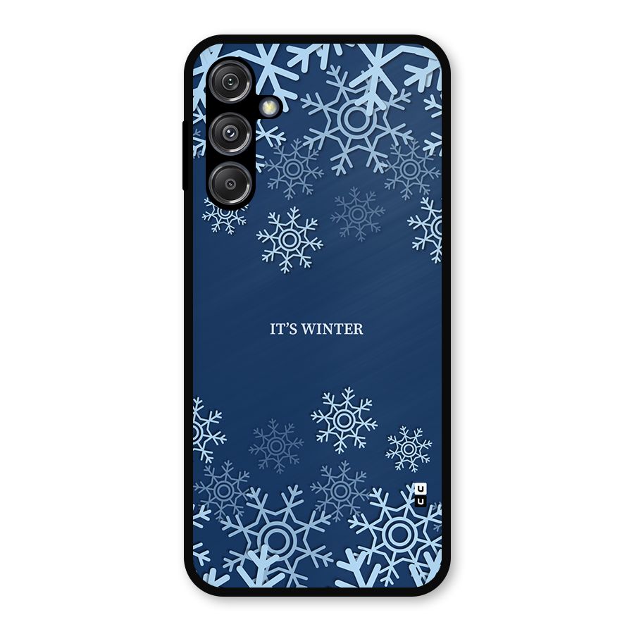 Its Winter Metal Back Case for Galaxy M34 5G