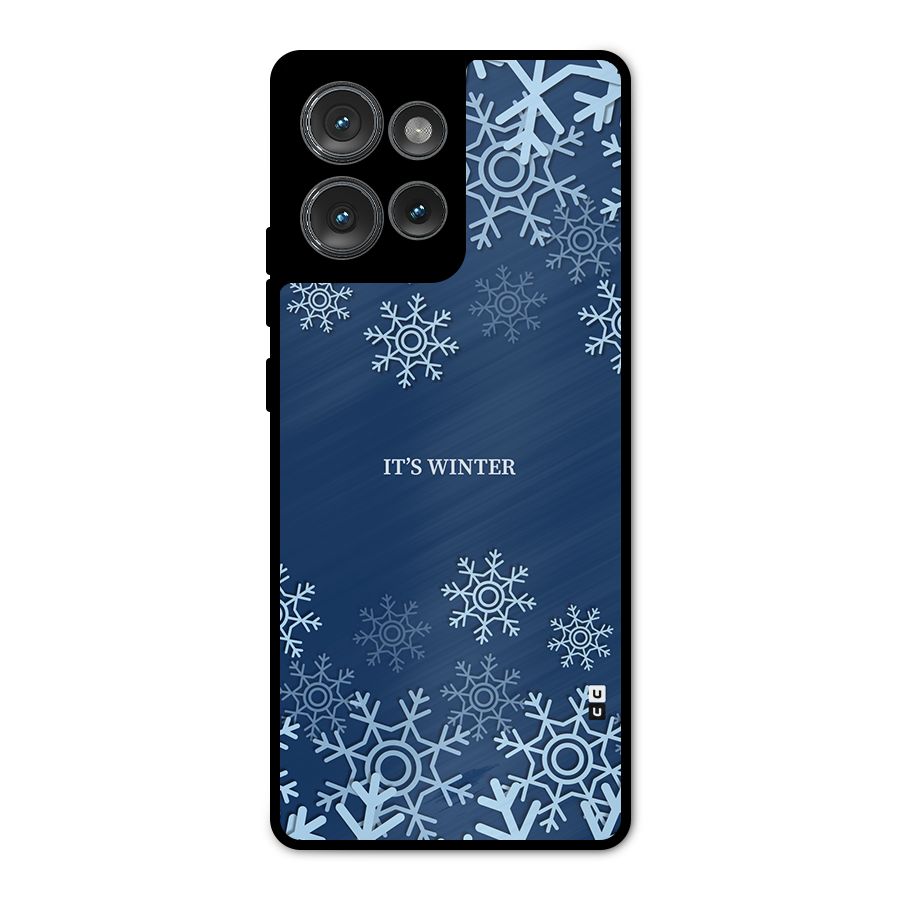 Its Winter Metal Back Case for Motorola Edge 50