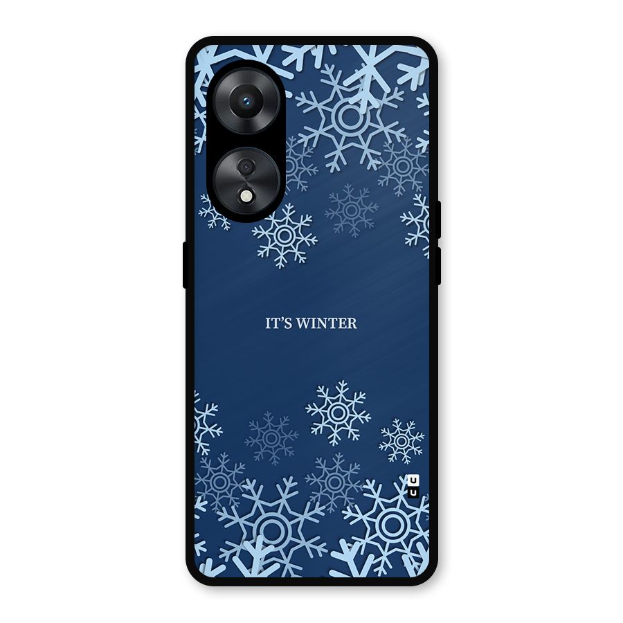 Its Winter Metal Back Case for Oppo A78