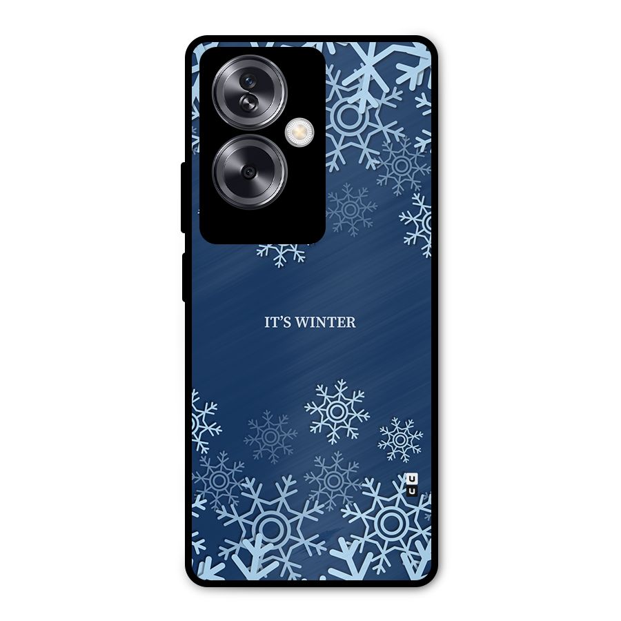 Its Winter Metal Back Case for Oppo A79 5G