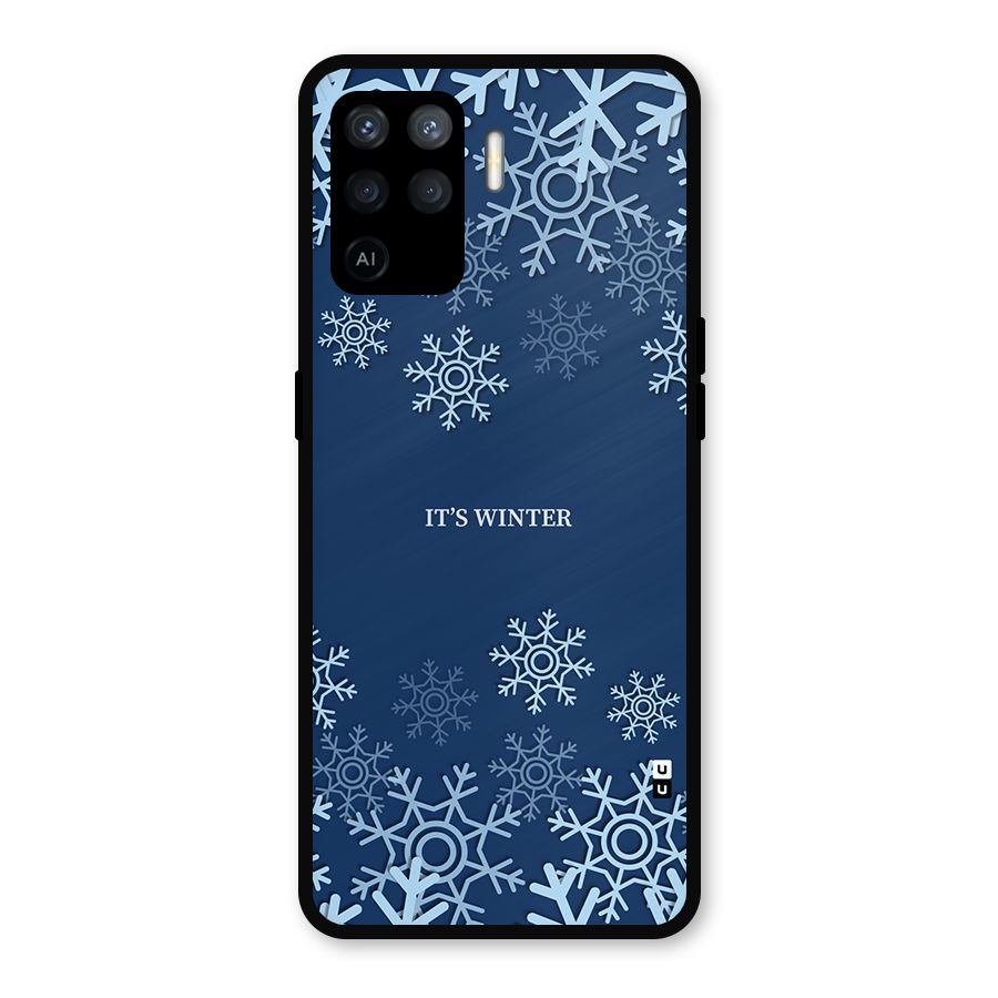 Its Winter Metal Back Case for Oppo F19 Pro