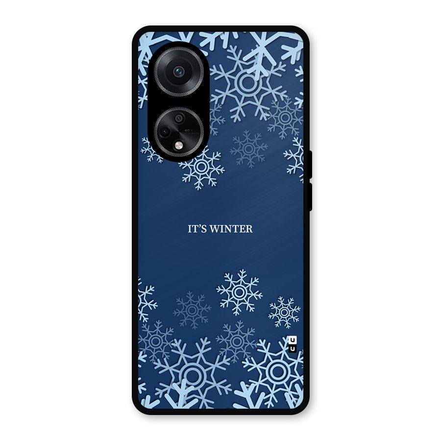 Its Winter Metal Back Case for Oppo F23