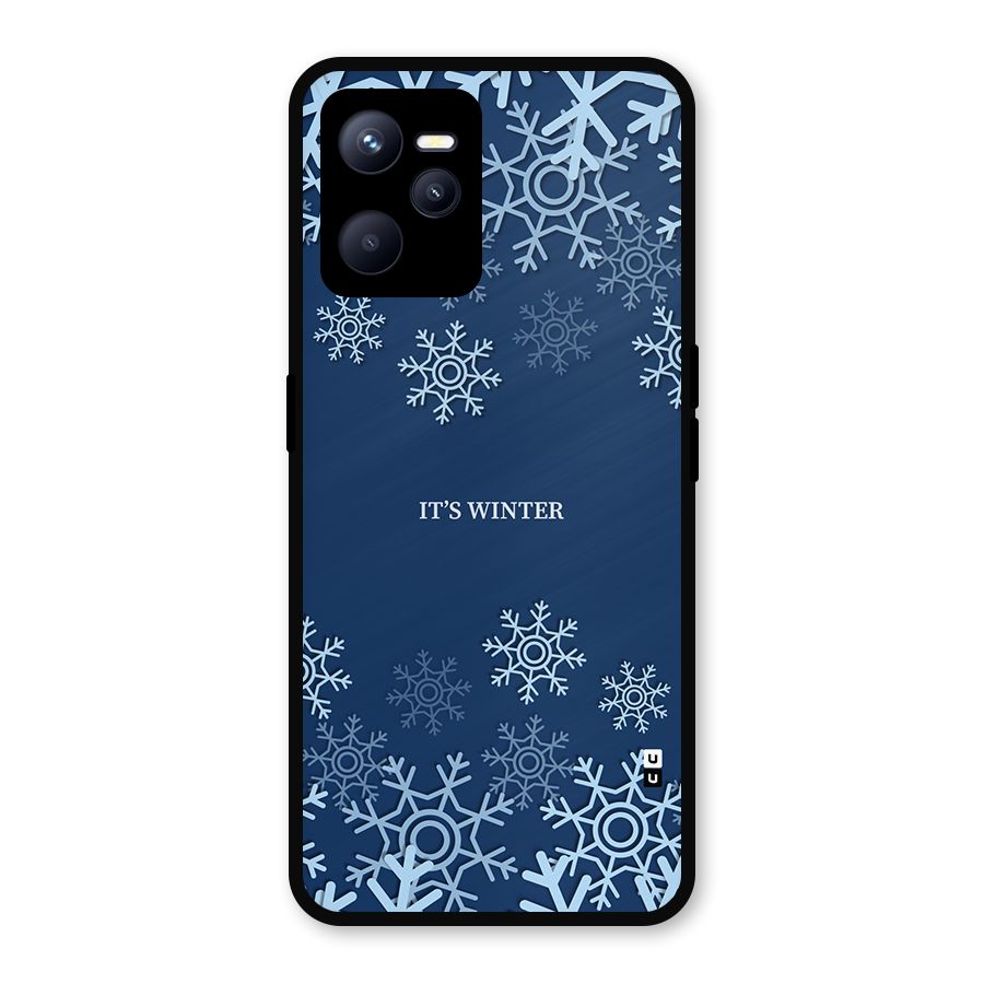 Its Winter Metal Back Case for Realme C35