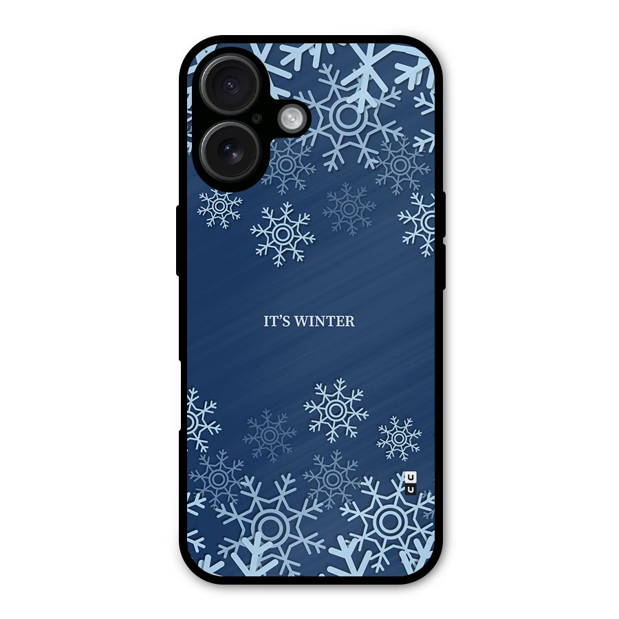Its Winter Metal Back Case for iPhone 16