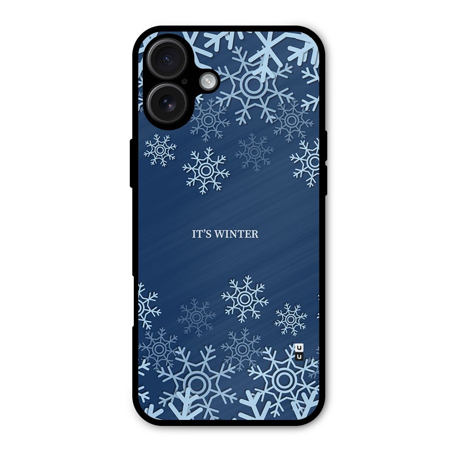Its Winter Metal Back Case for iPhone 16 Plus