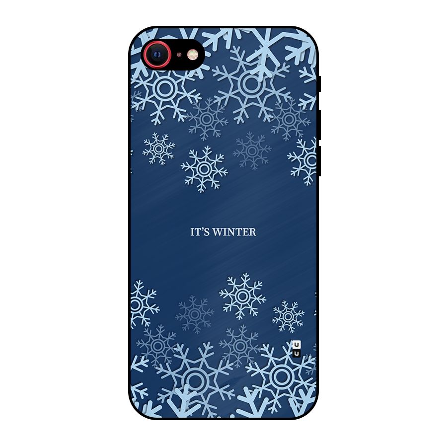 Its Winter Metal Back Case for iPhone SE 2022