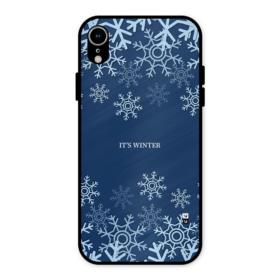 Its Winter Metal Back Case for iPhone XR