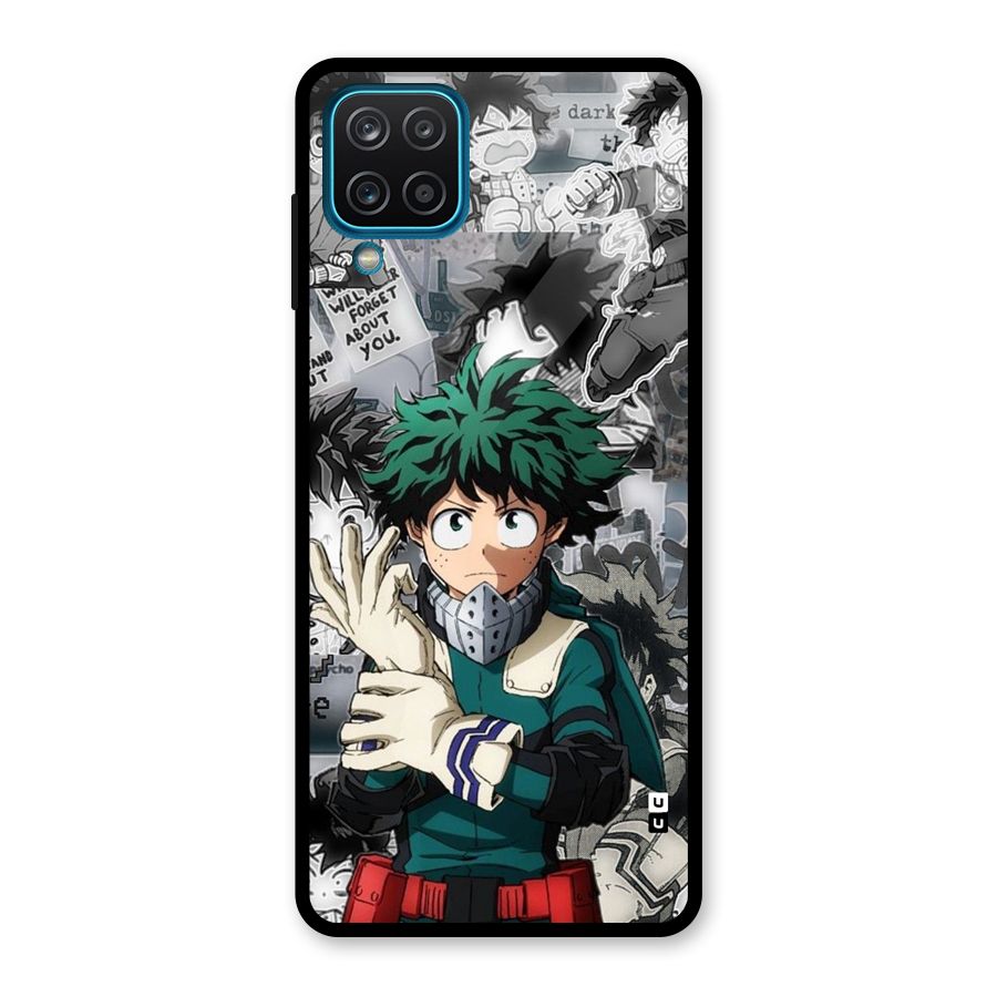 Izuku Midoriya Glass Back Case for Galaxy A12