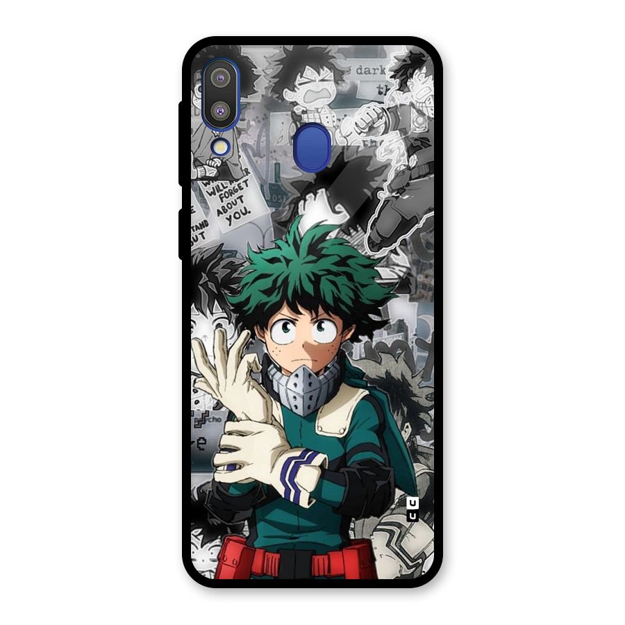 Izuku Midoriya Glass Back Case for Galaxy M20