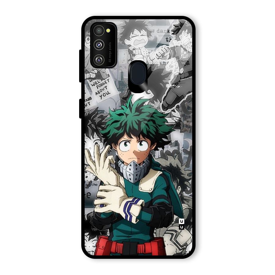 Izuku Midoriya Glass Back Case for Galaxy M21