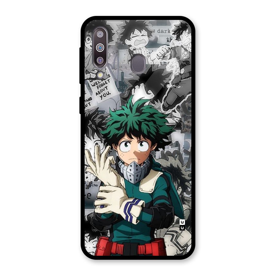 Izuku Midoriya Glass Back Case for Galaxy M30