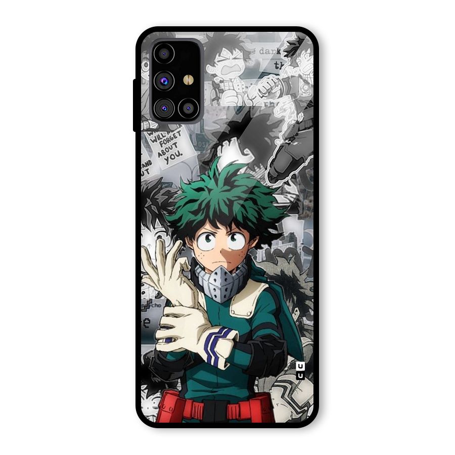 Izuku Midoriya Glass Back Case for Galaxy M31s