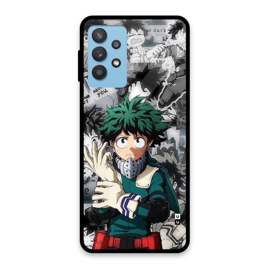 Izuku Midoriya Glass Back Case for Galaxy M32 5G