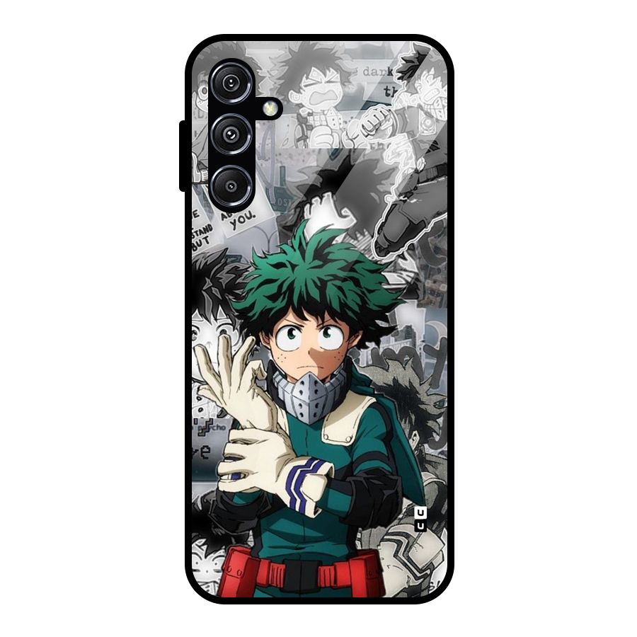 Izuku Midoriya Glass Back Case for Galaxy M34 5G