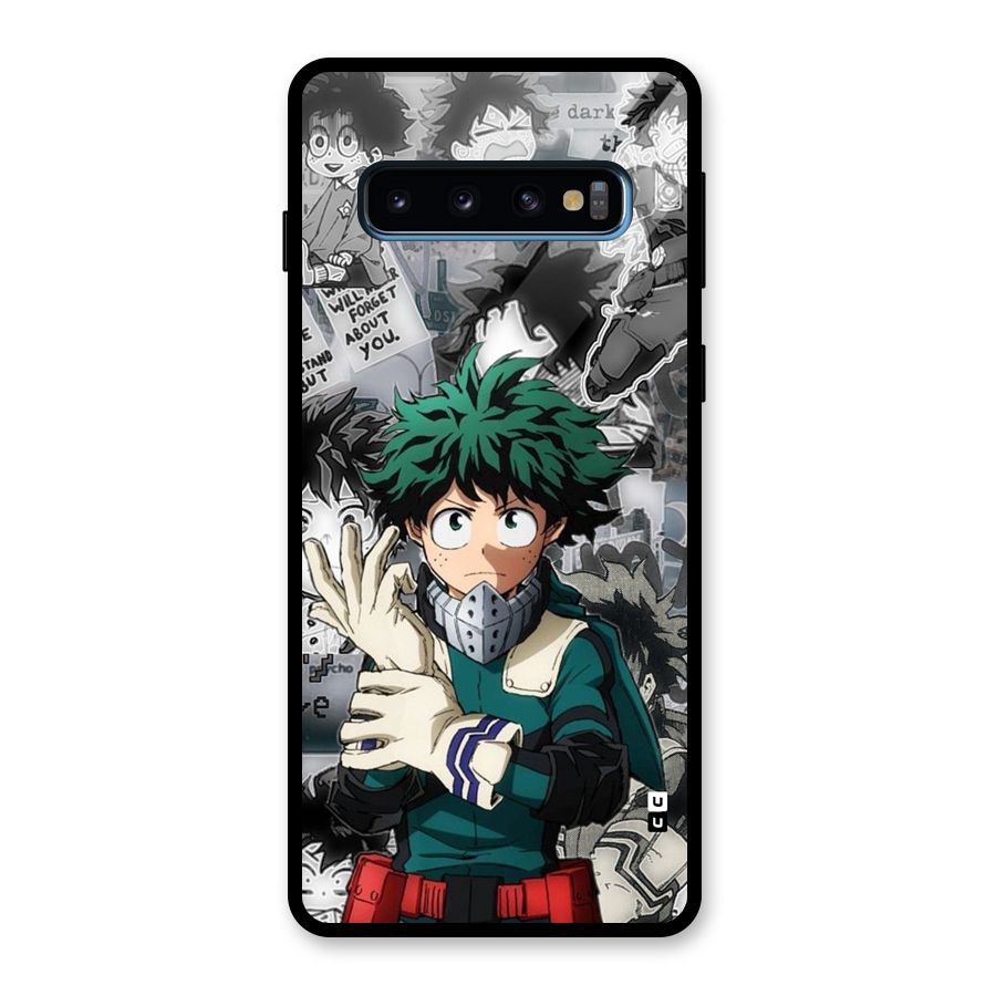 Izuku Midoriya Glass Back Case for Galaxy S10