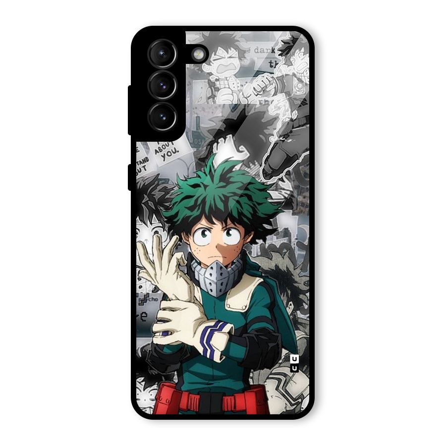 Izuku Midoriya Glass Back Case for Galaxy S21 Plus