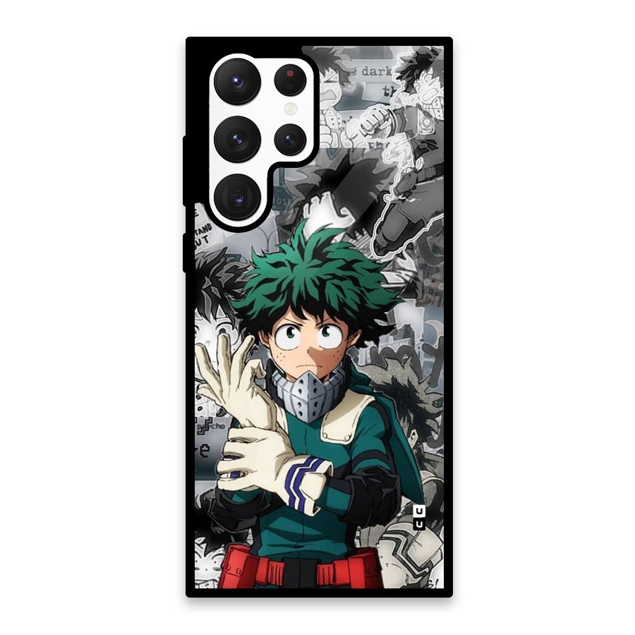 Izuku Midoriya Glass Back Case for Galaxy S22 Ultra 5G