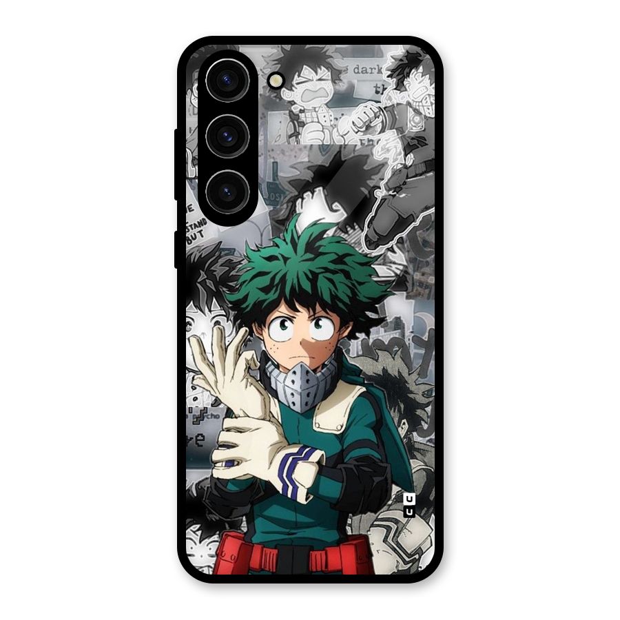 Izuku Midoriya Glass Back Case for Galaxy S23 Plus