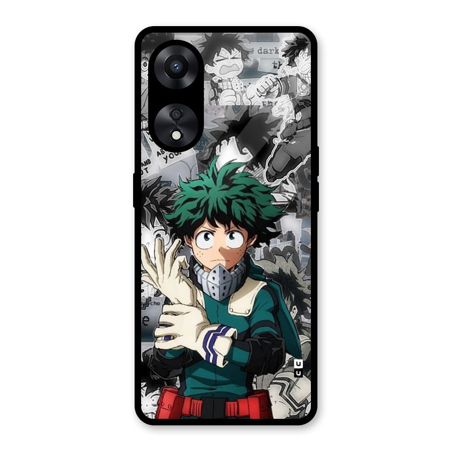 Izuku Midoriya Glass Back Case for Oppo A78