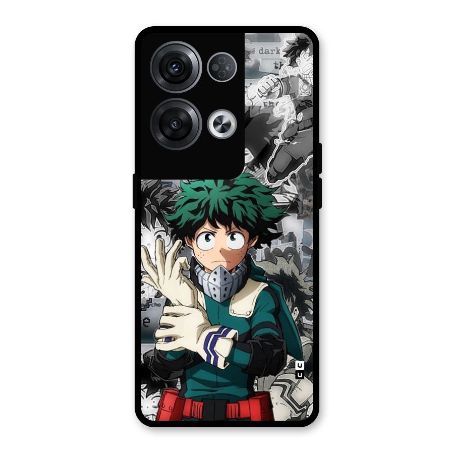 Izuku Midoriya Glass Back Case for Oppo Reno8 Pro 5G