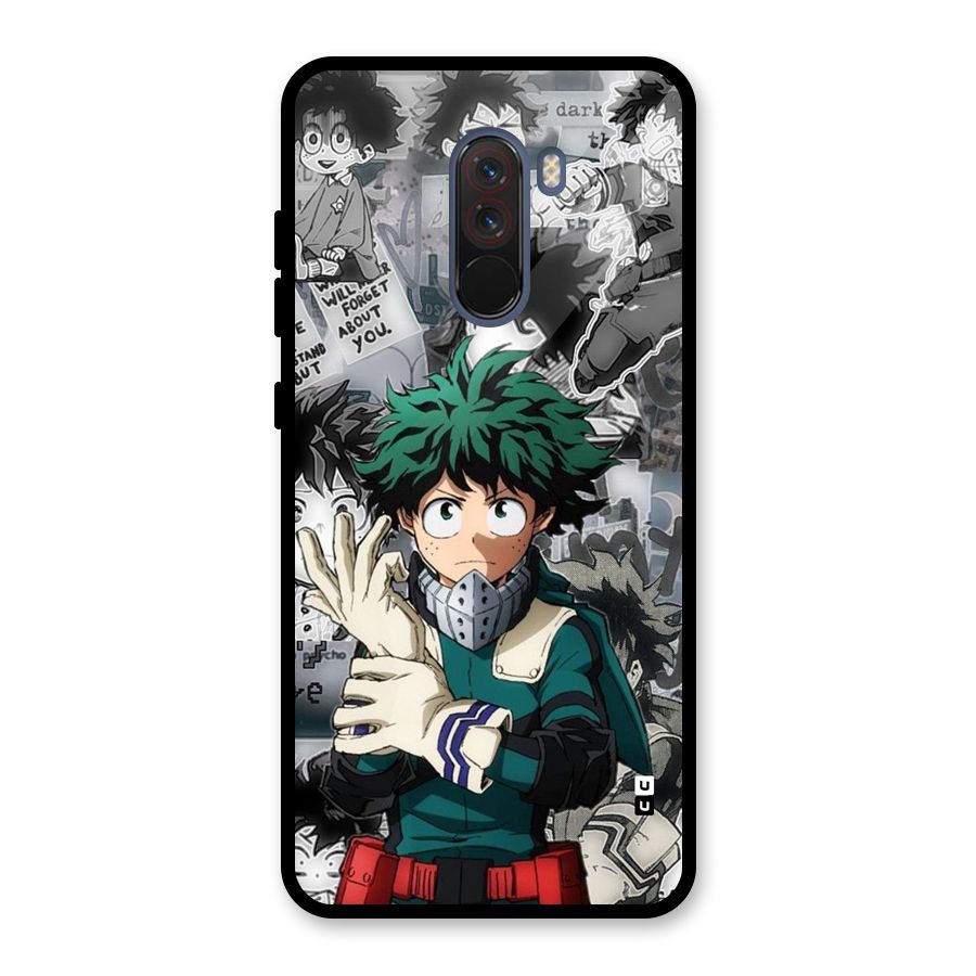 Izuku Midoriya Glass Back Case for Poco F1