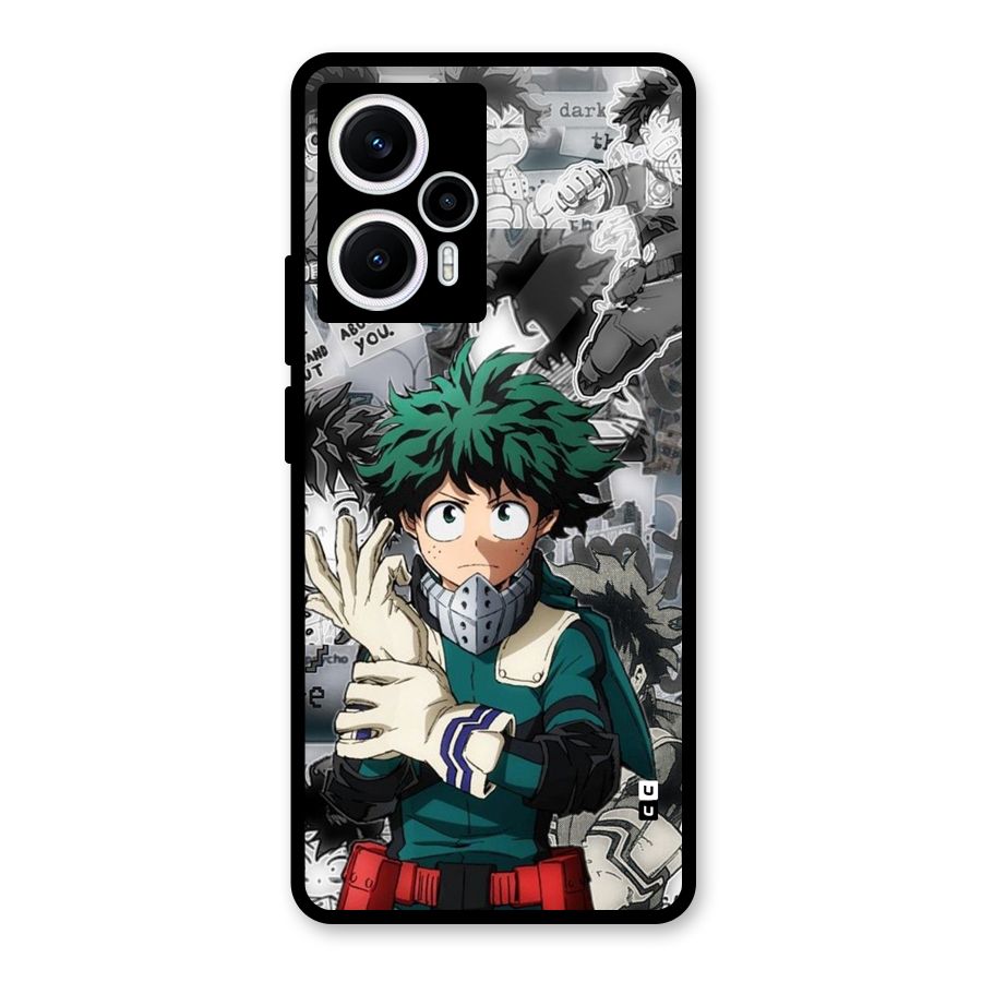 Izuku Midoriya Glass Back Case for Poco F5