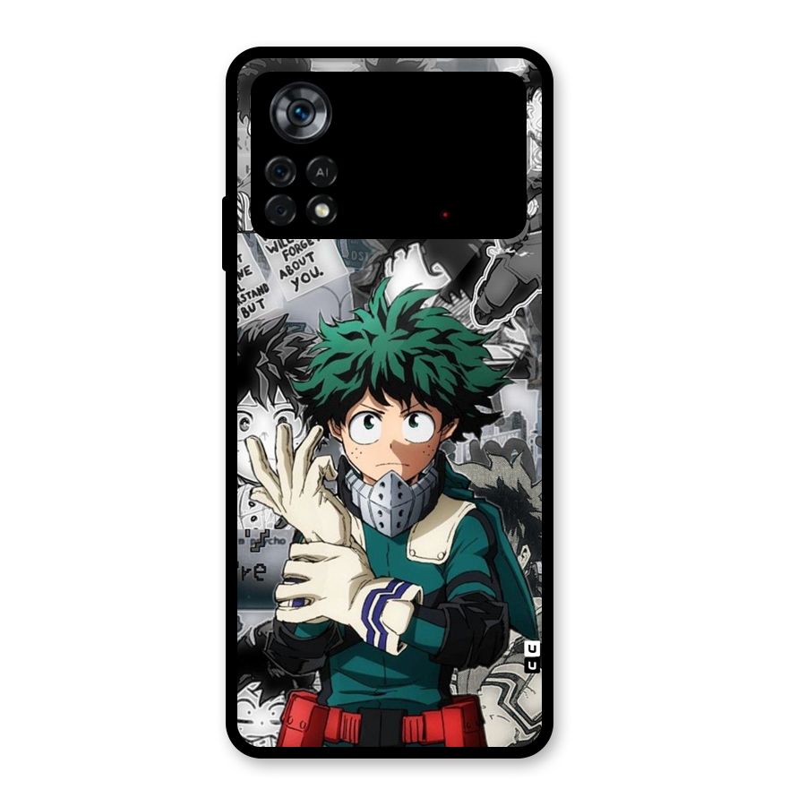Izuku Midoriya Glass Back Case for Poco X4 Pro 5G