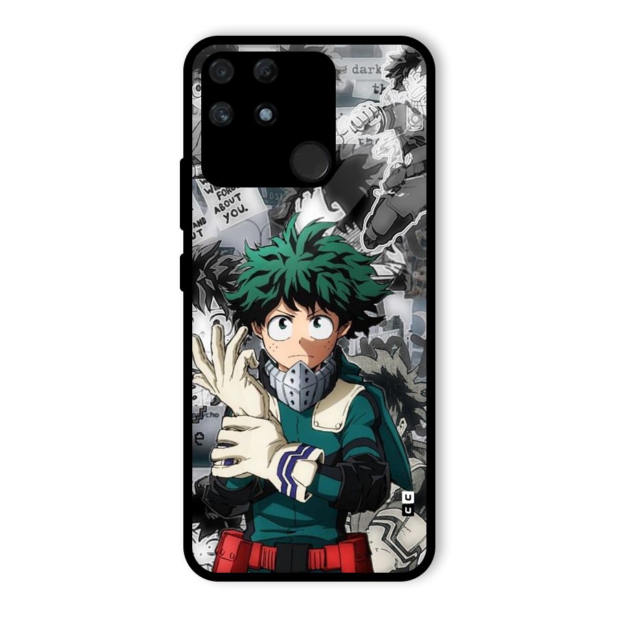 Izuku Midoriya Glass Back Case for Realme Narzo 50A