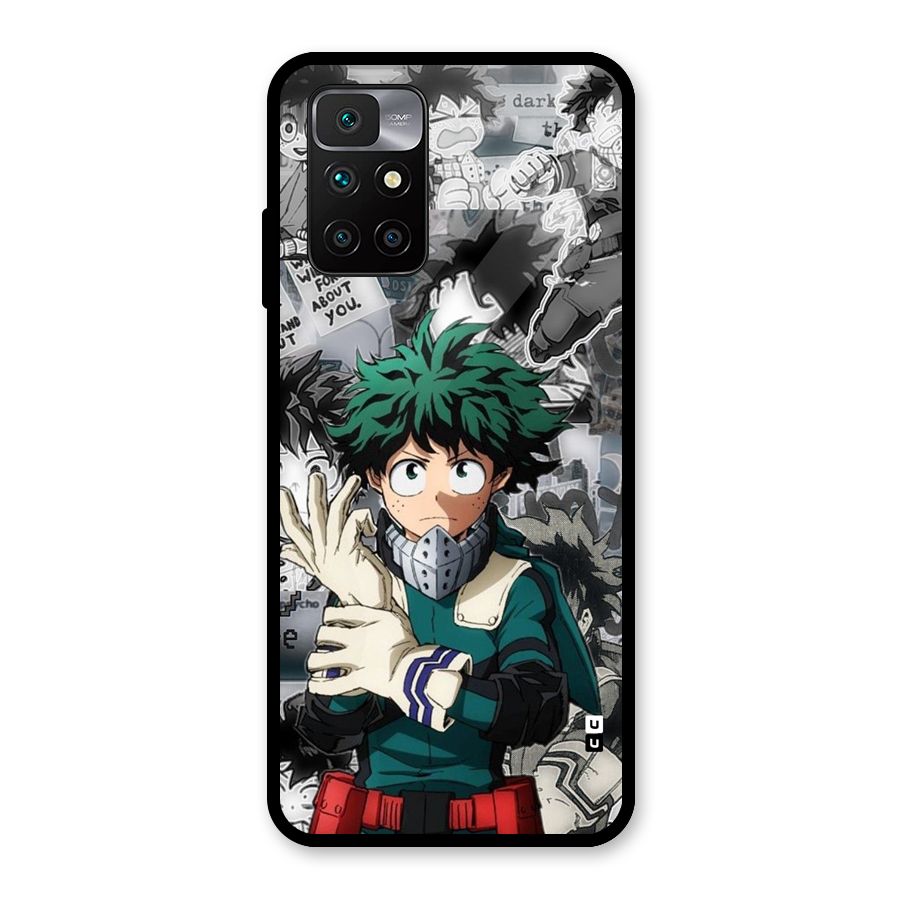 Izuku Midoriya Glass Back Case for Redmi 10 Prime