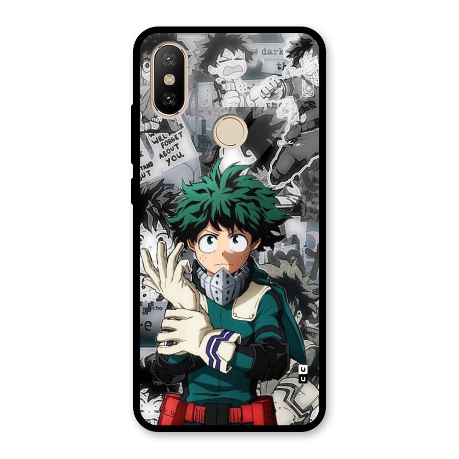Izuku Midoriya Glass Back Case for Redmi A2